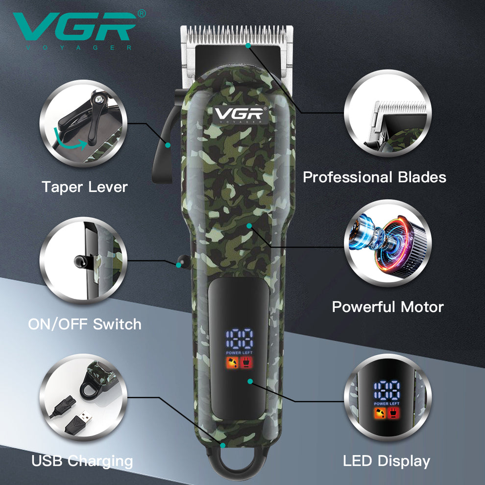 DOMINATOR – VGR Professional Cordless Hair Clipper for Precision Grooming - Image 2