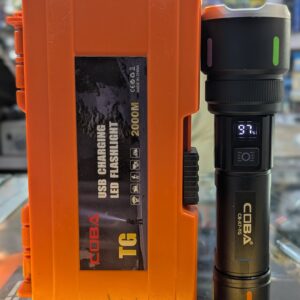 DOMINATOR COBA TG Long-Range LED Flashlight with Power Display With Powerful Battery