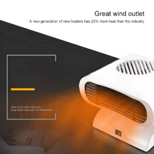 alt=Electric Portable 2 Speed Fan Heater With Thermostat 1000 Watt & 2000 Watt Settngs Hot & Cool